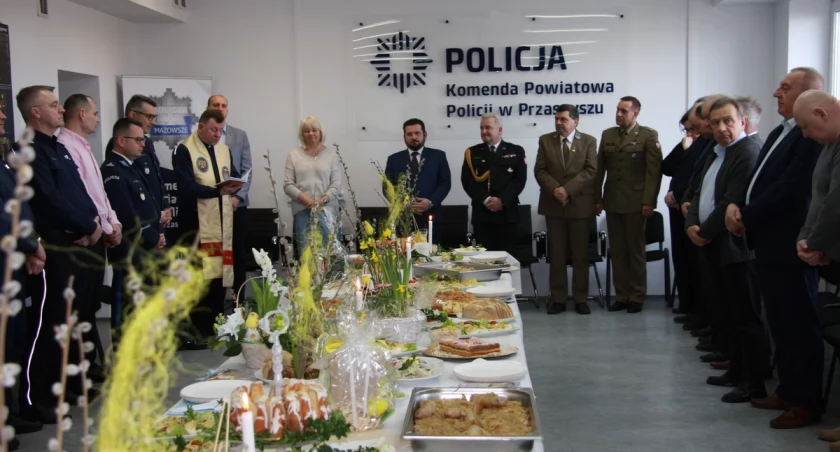 Spotkanie Wielkanocne w przasnyskiej Komendzie Policji