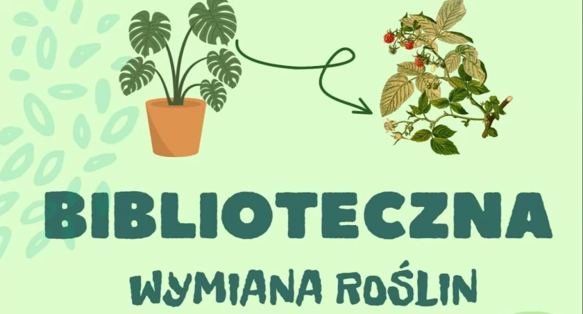 Biblioteczna wymiana roślin w Krasnem