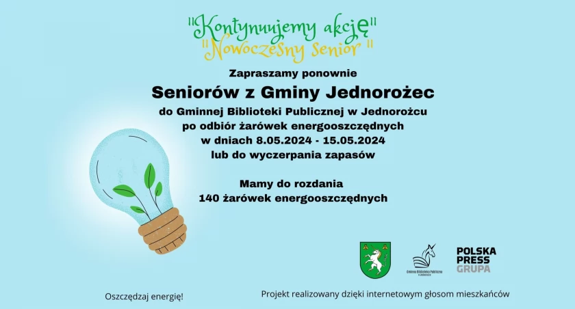 Nowoczesny Senior w gminie Jednorożec. Kontynuacja akcji