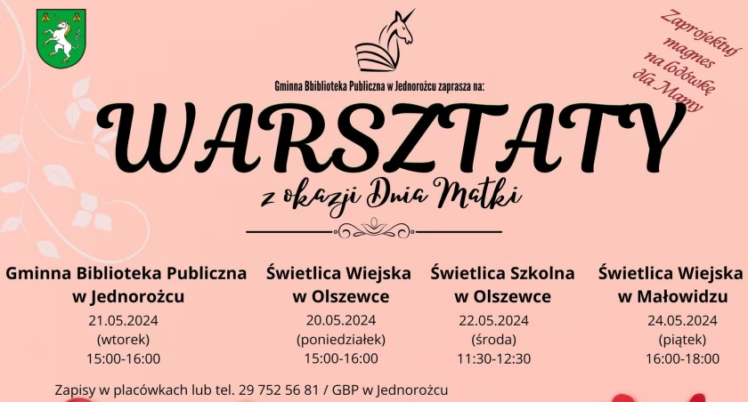 Warsztaty na Dzień Mamy