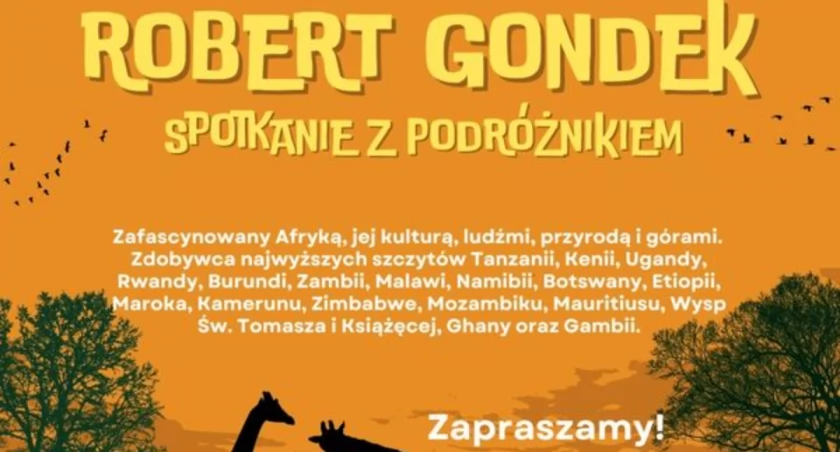 Spotkanie z podróżnikiem Robertem Gondkiem w Bogatem