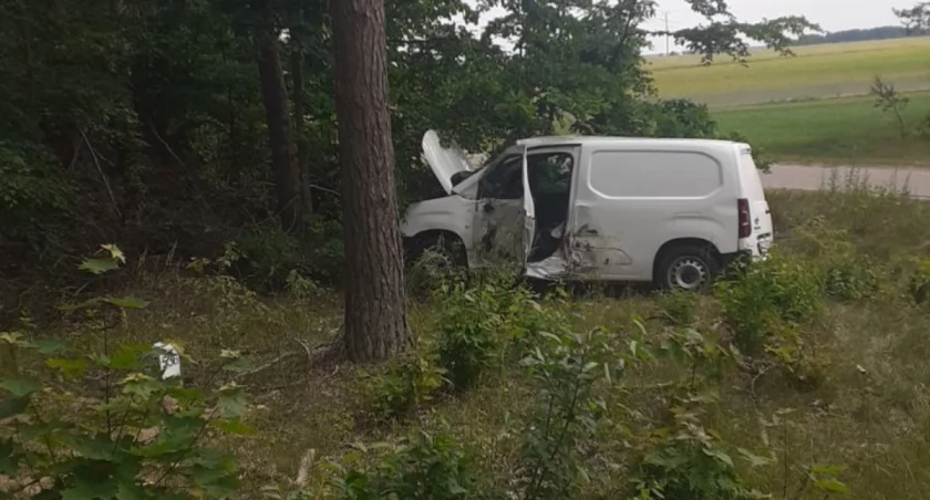 Wypadek na trasie Jednorożec - Drążdżewo