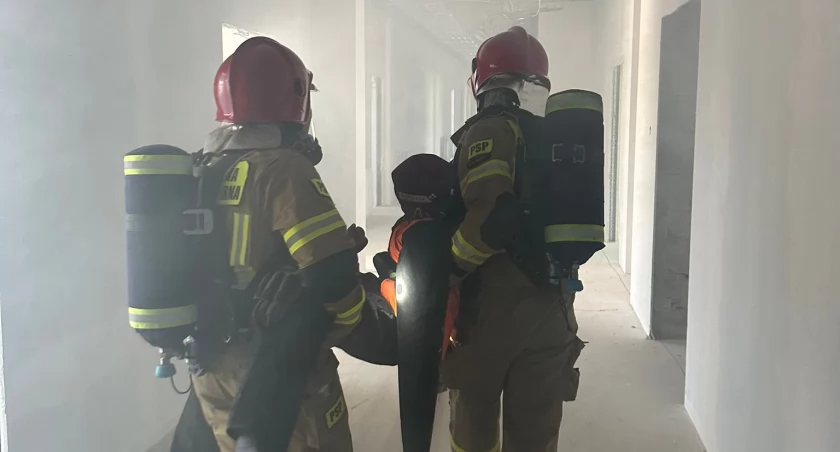 Ćwiczyli na obiekcie Szpitala Powiatowego w Przasnyszu