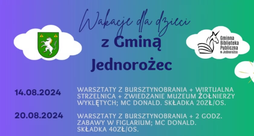 Wakacje z Gminą Jednorożec