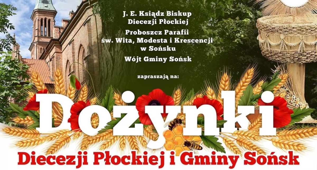 Duczymin reprezentantem dekanatu na Dożynkach Diecezji Płockiej i Gminy Sońsk