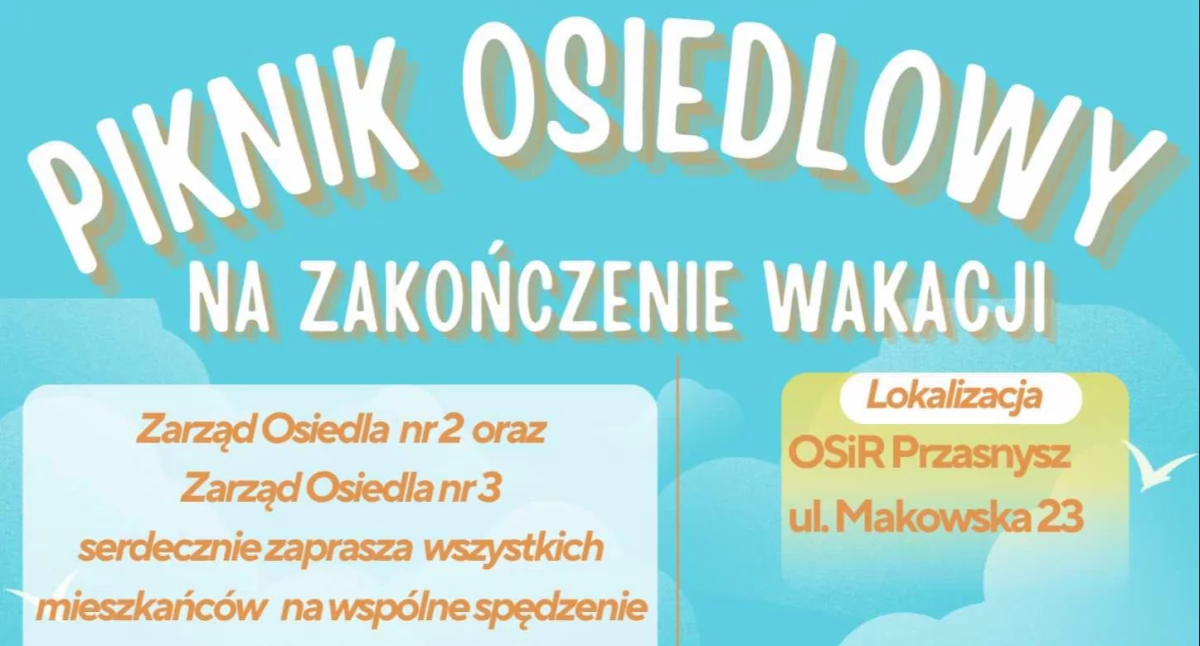 Piknik osiedlowy na zakończenie wakacji