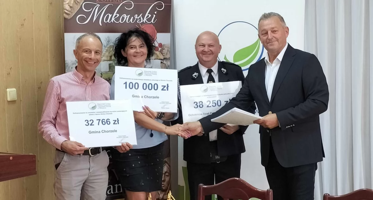 Sukces Chorzel w pozyskaniu środków z Wojewódzki Fundusz Ochrony Środowiska i Gospodarki Wodnej w Warszawie. 