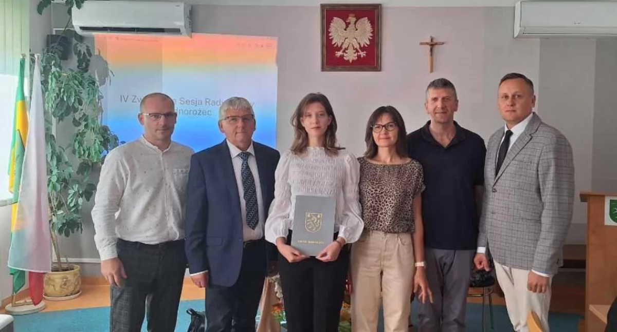 Najlepsza maturzystka z Gminy Jednorożec nagrodzona