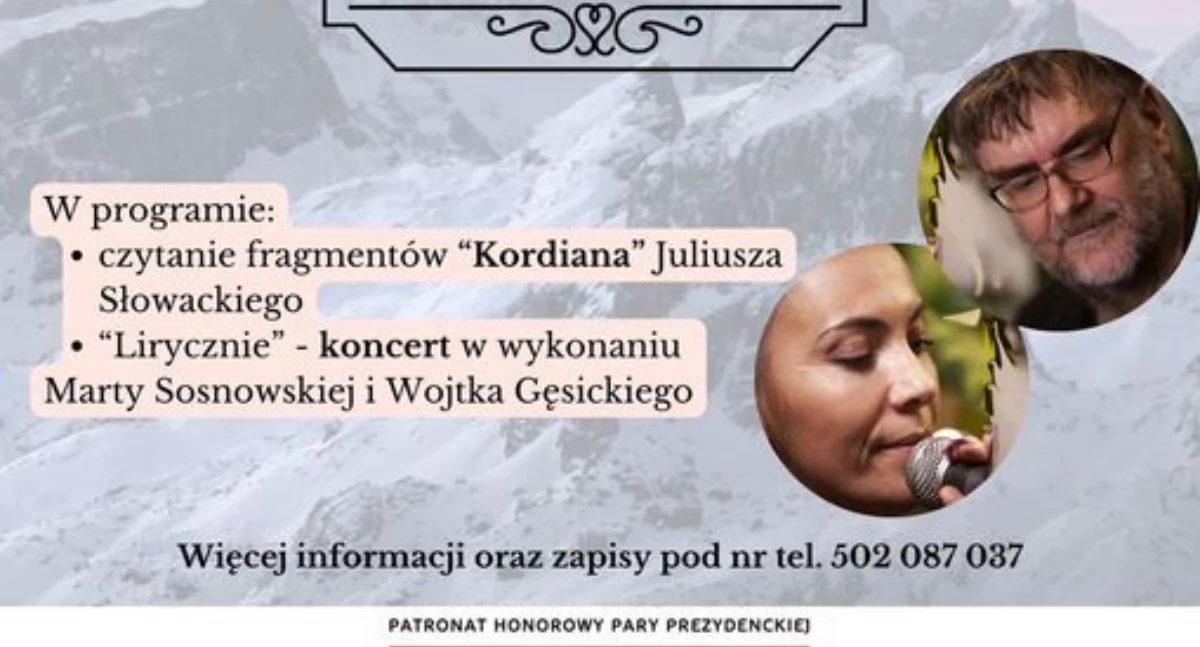 Już jutro Narodowe czytanie połączone z koncertem Wojtka Gęsickiego I Marty Sosnowskiej