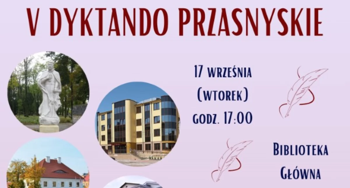 V Dyktando Przasnyskie - zaproszenie