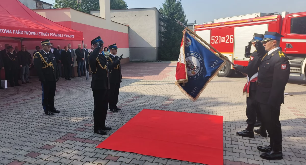 Dotychczasowy Z-cy Komendanta PSP w Przasnyszu st.bryg. Jarosławowi Andruszkiewiczowi, Komendantem Powiatowym PSP w Mławie