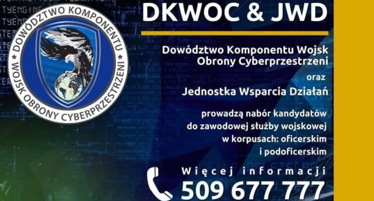 Trwa nabór do Wojska Obrony Cyberprzestrzeni 