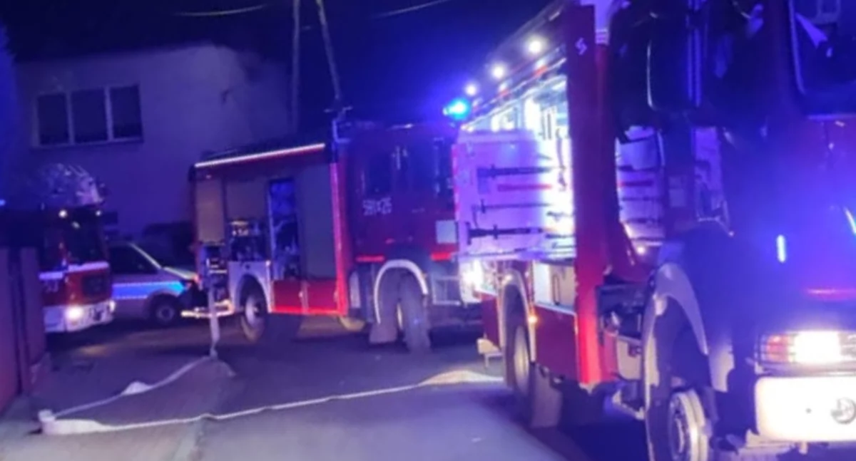 Pożar w jednej z przasnyskich kamienic