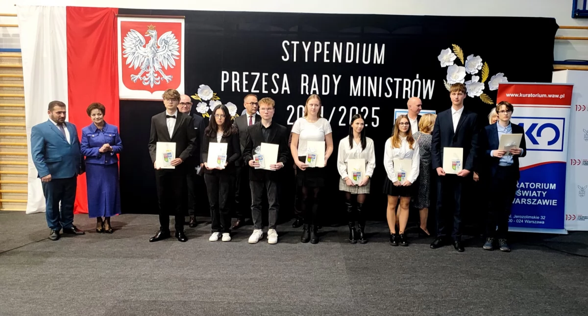 Wręczono dyplomy Stypendystom Prezesa Rady Ministrów w roku szkolnym 2024/2025