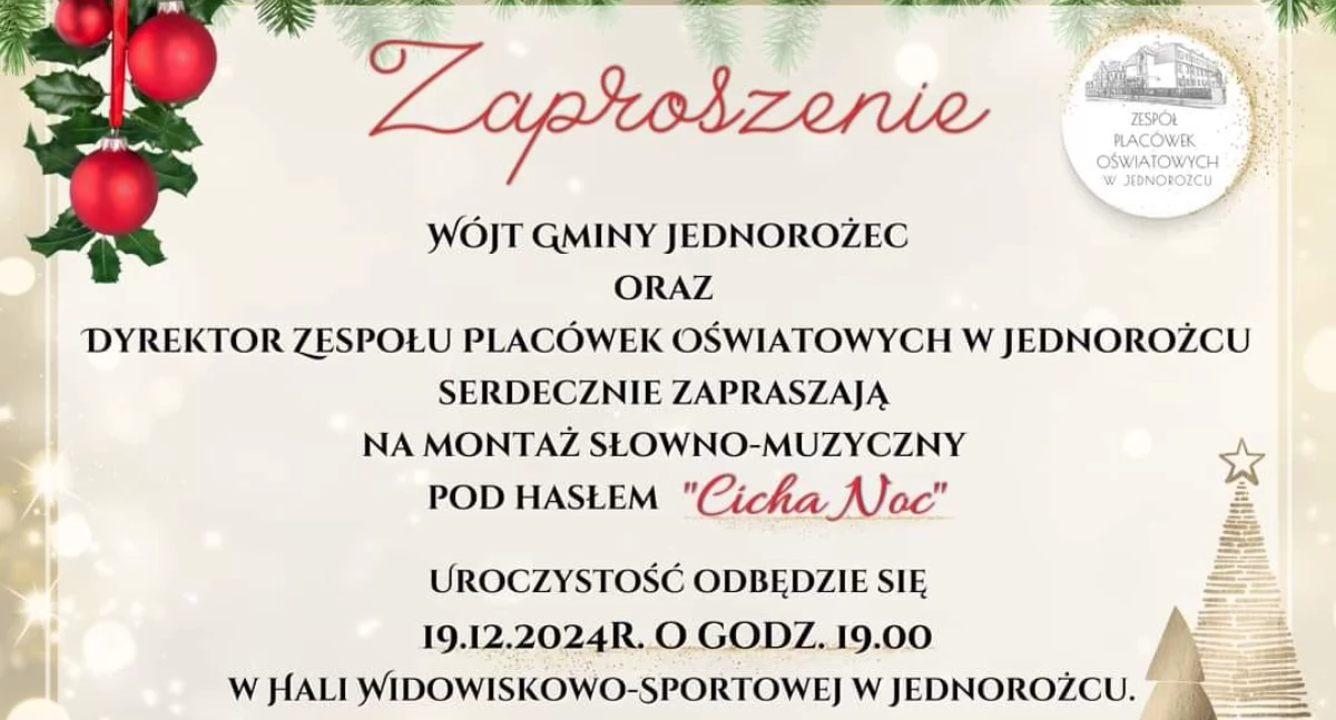 Świąteczny montaż słowno-muzyczny w Jednorożcu