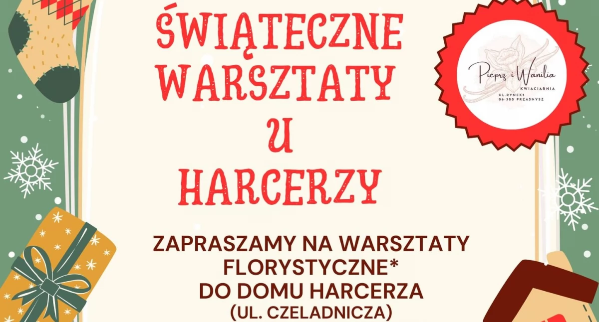 Świąteczne warsztaty u harcerzy - zaproszenie