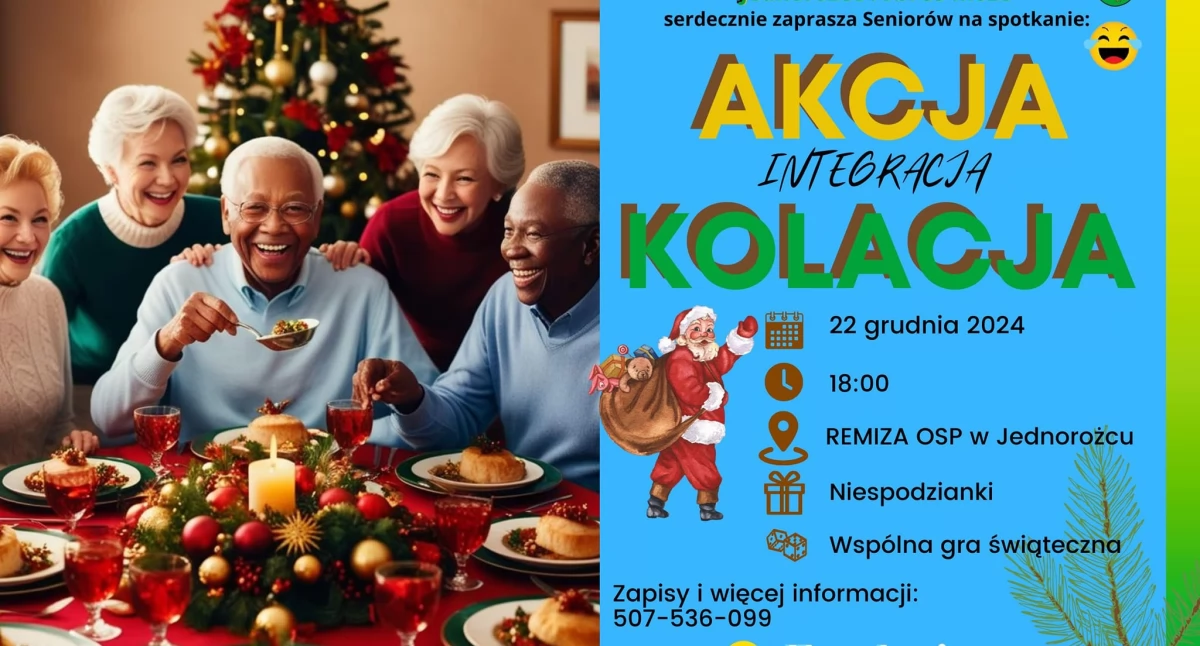 Akcja Kolacja dla Seniorów w Jednorożcu