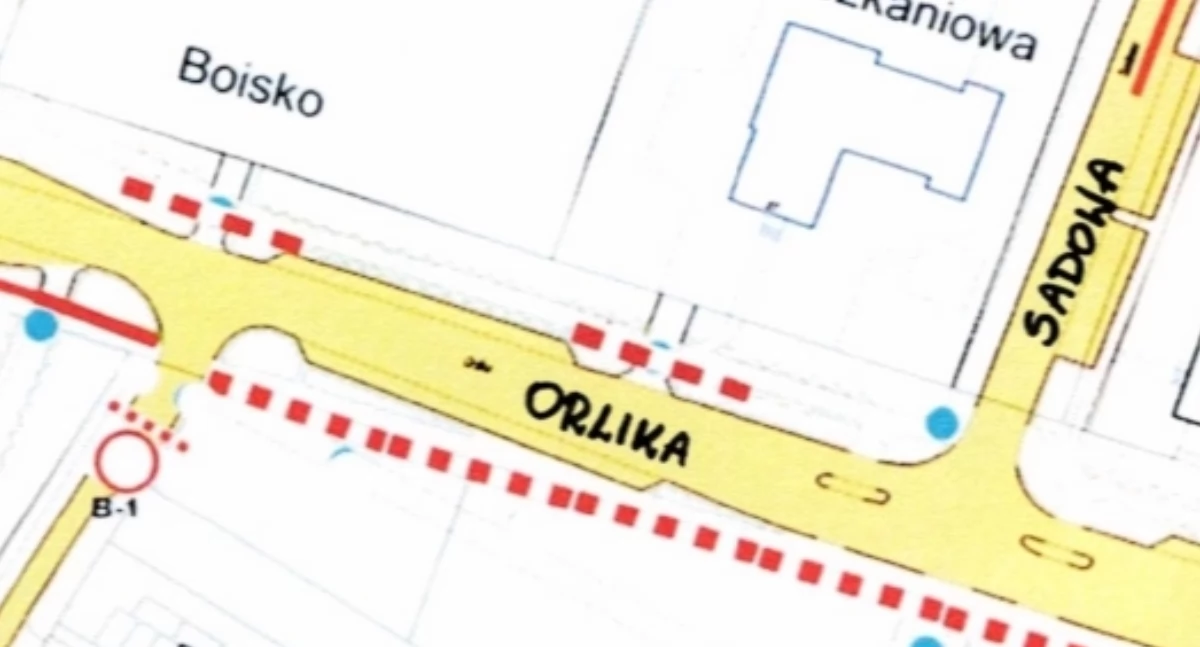 Uwaga. Zmiana organizacji ruchu na ul. Orlika oraz ul. Sadowej