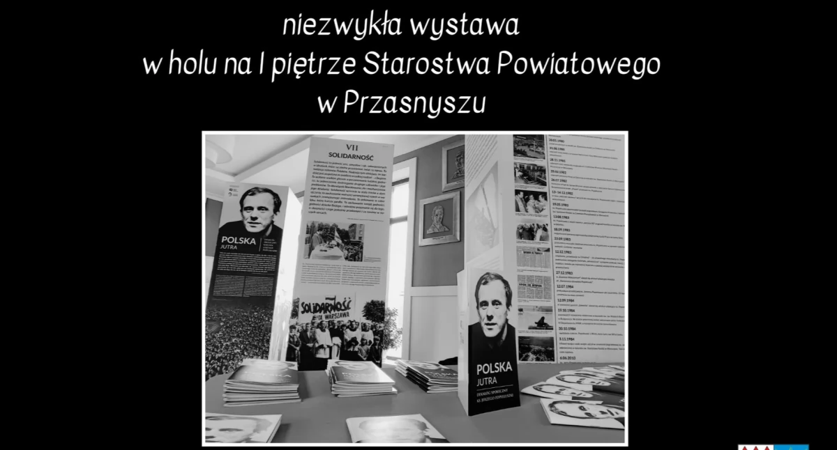 Polska jutra. Dekalog społeczny ks. Jerzego Popiełuszki - niezwykła wystawa zagościła w Starostwie Powiatowym w Przasnyszu