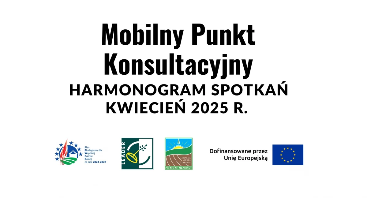 Mobilny Punkt Konsultacyjny – harmonogram spotkań