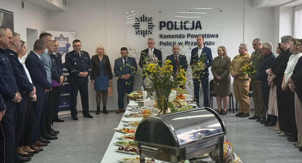 Spotkanie wielkanocne w Komendzie Powiatowej Policji w Przasnyszu