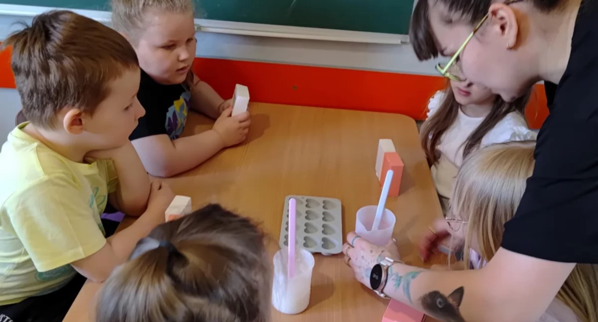 Warsztaty mydlarskie u przedszkolaków