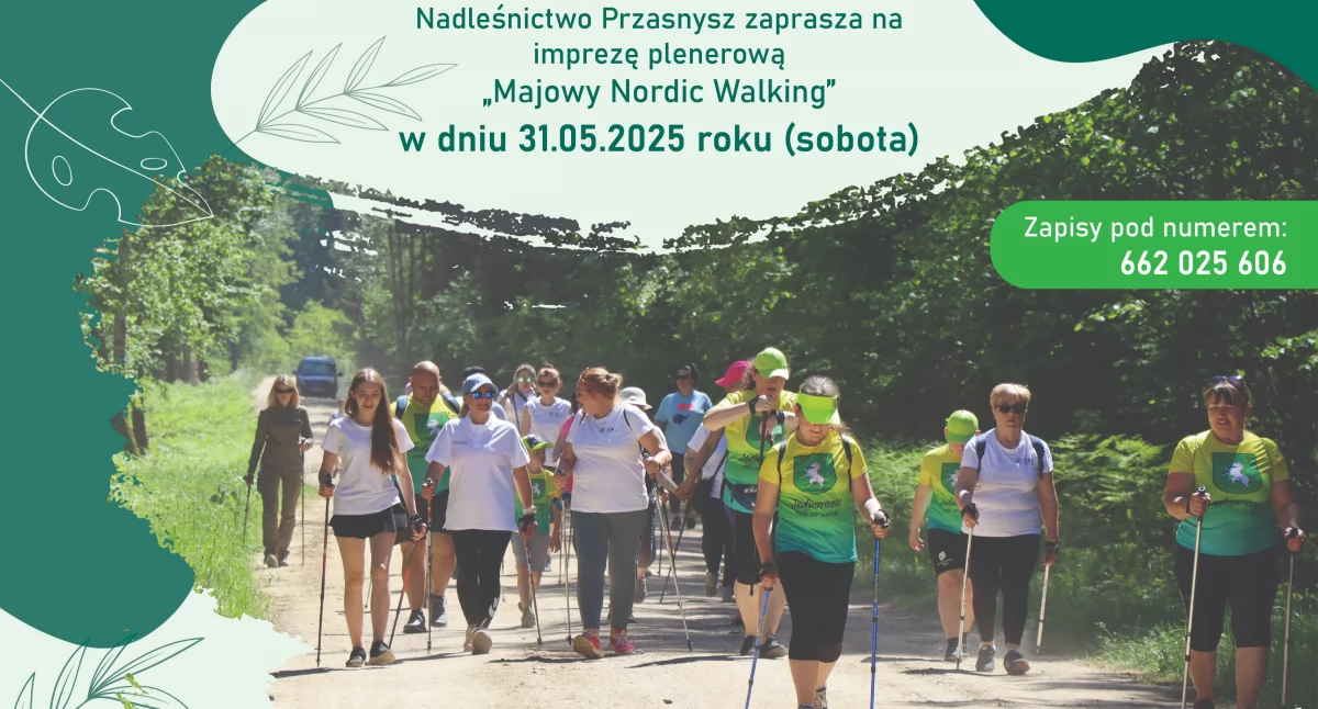 Majowy Nordic Walking z Nadleśnictwem Przasnysz
