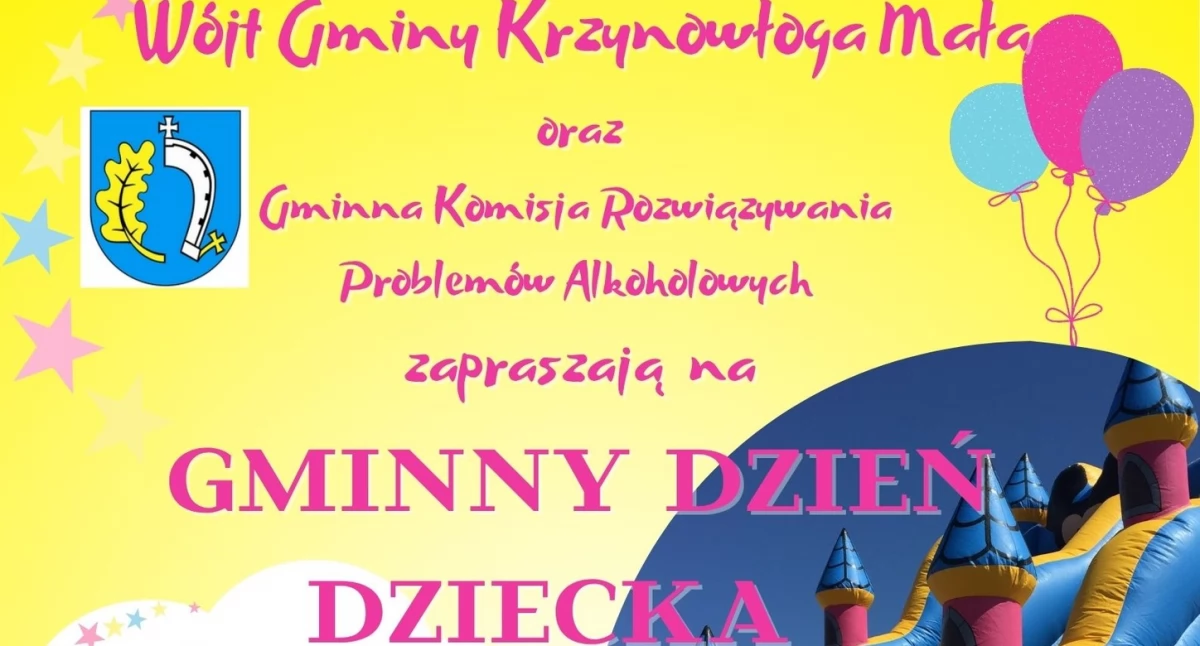 Gminny Dzień Dziecka w Krzynowłodze Małej - Zmiana terminu