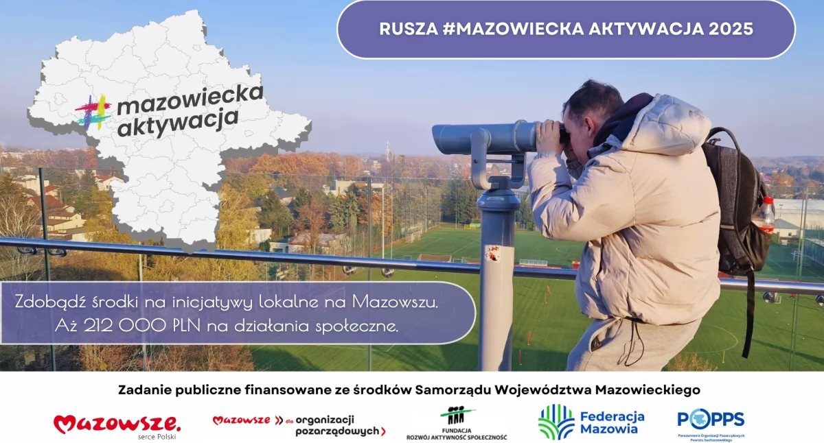 Ruszyła #MazowieckaAktywacja2025 – konkurs dla lokalnie działających!
