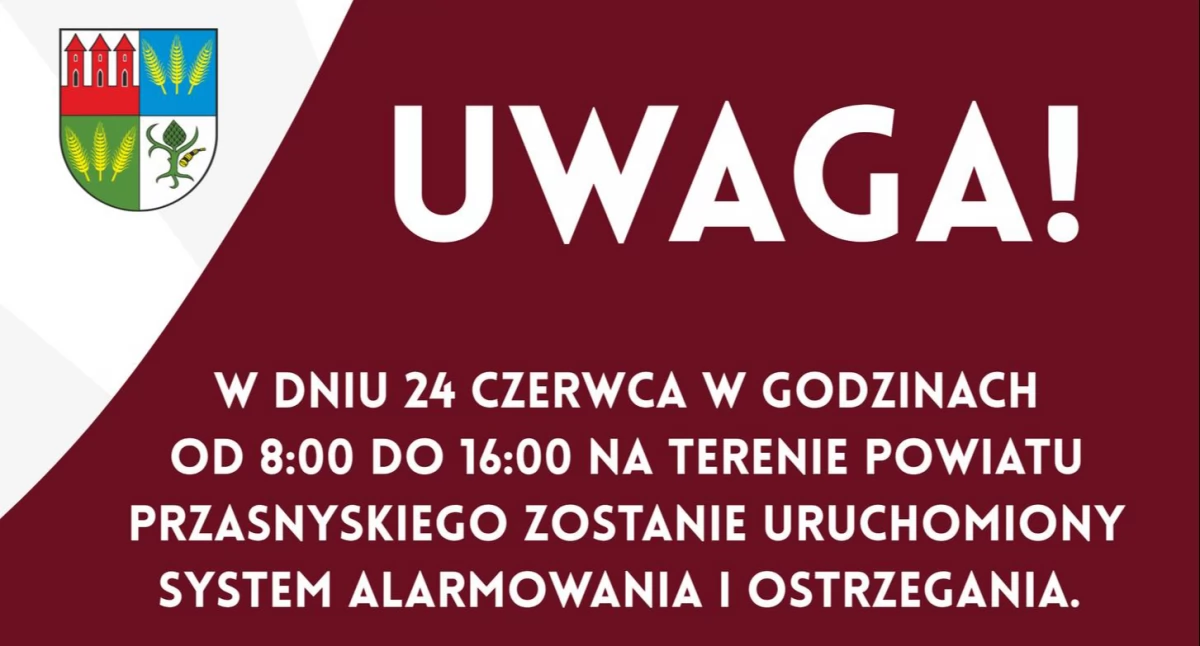 Ćwiczebne uruchomienie syren – test sprawności i integracji systemów alarmowych