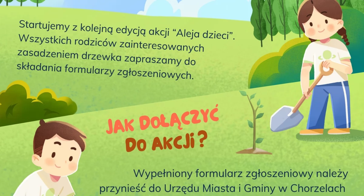 Aleja Dzieci po raz dziewiąty – wyjątkowa akcja dla najmłodszych mieszkańców gminy Chorzele