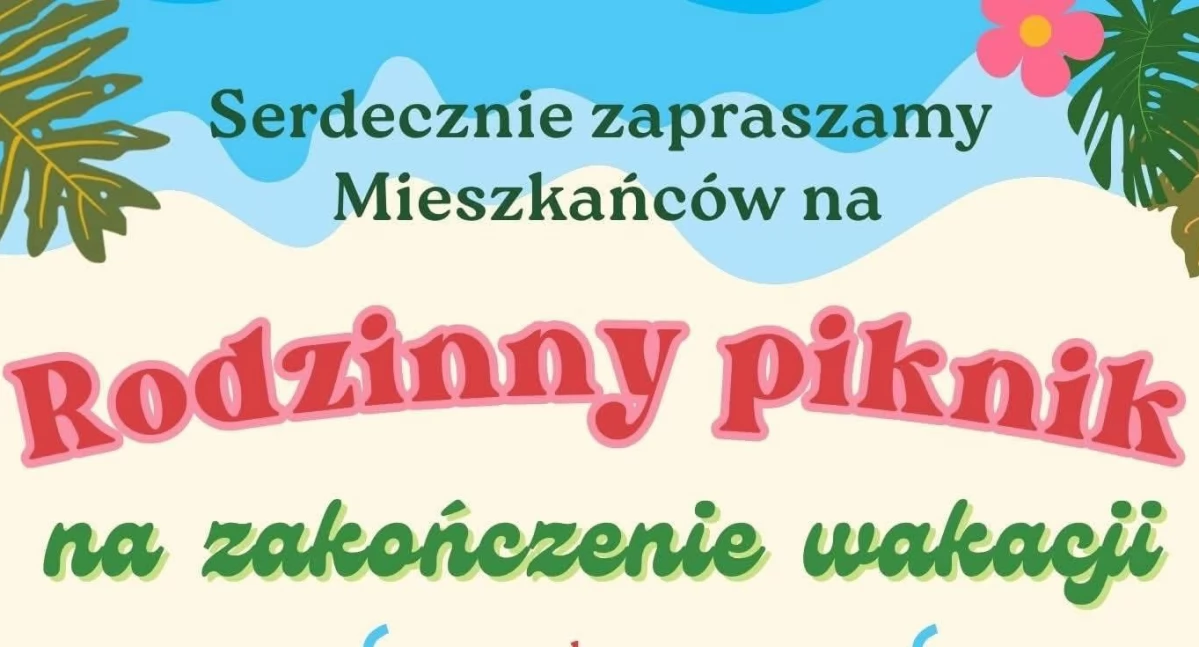 Rodzinny piknik na zakończenie wakacji w Czernicach Borowych