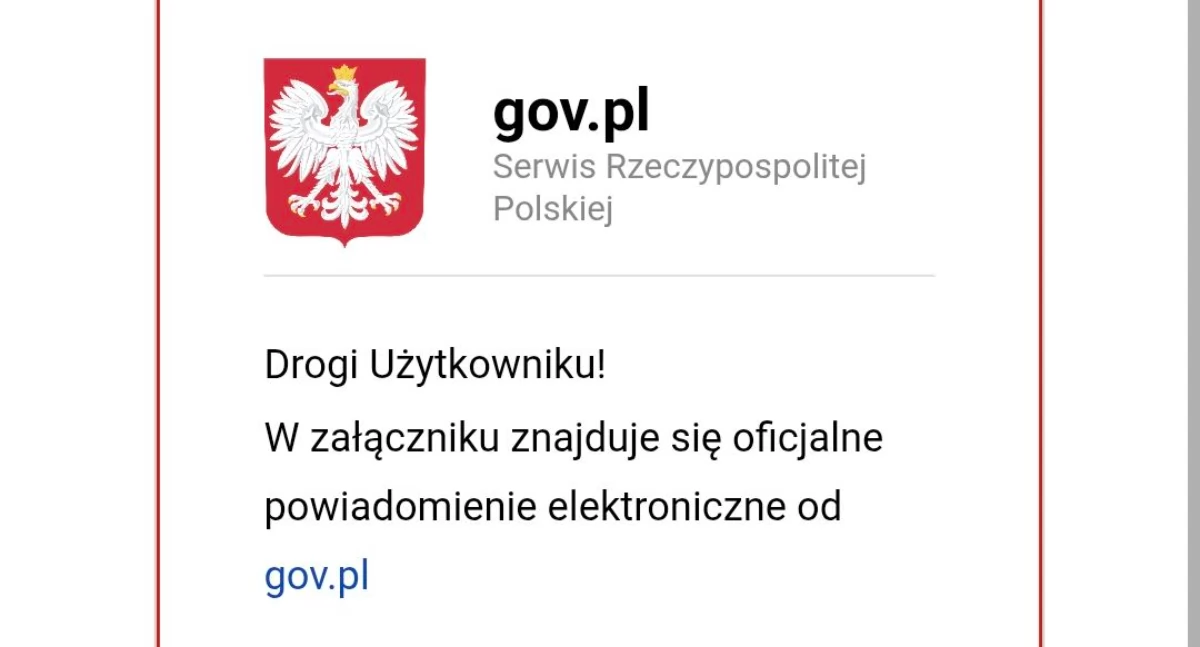 Nowa metoda oszustwa: fałszywy mail z gov.pl – ku przestrodze!