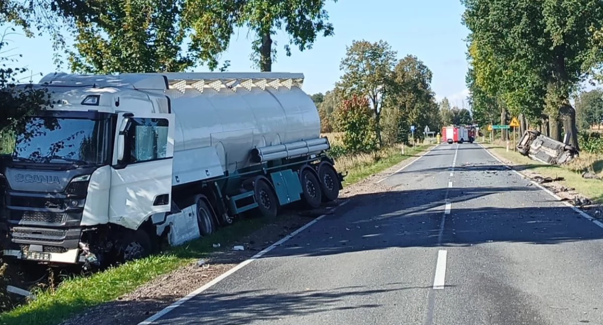 Wypadek w Sokólniku – droga Grudusk–Mława zablokowana!