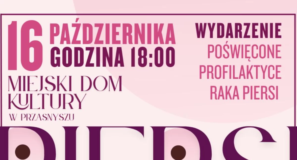 Różowy październik w MDK – wieczór profilaktyki z Przasnyską Radą Kobiet