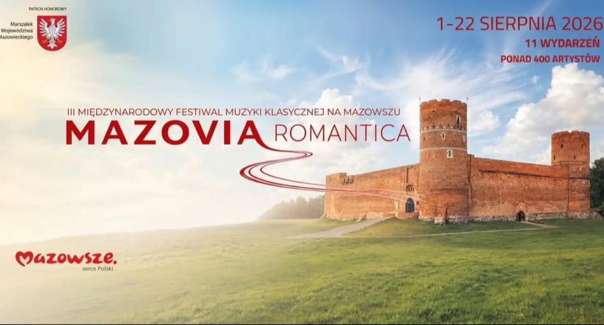 III Festiwal Mazovia Romantica wraca na północne Mazowsze. Gwiazdy muzyki klasycznej wystąpią m.in. w Przasnyszu, Ciechanowie i Opinogórze