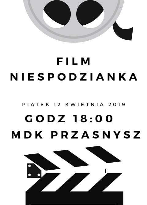 Wieczór filmowy z filmem niespodzianką - zaproszenie
