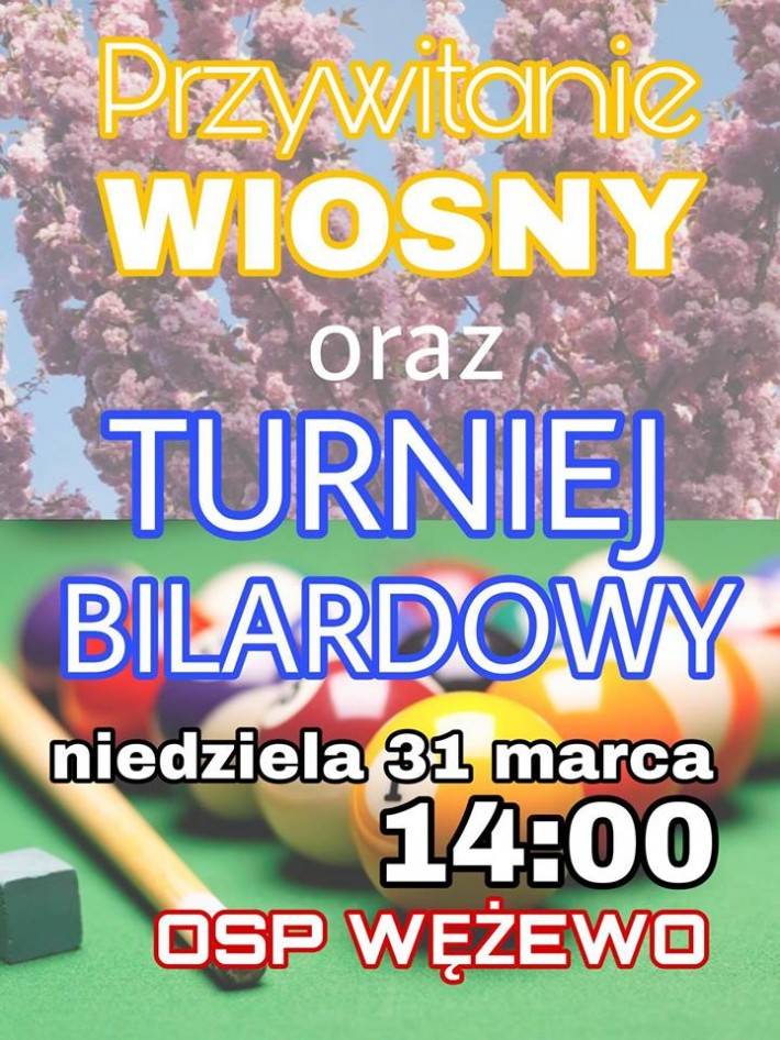 Przywitaj Wiosnę i zagraj w Turnieju Bilardowym