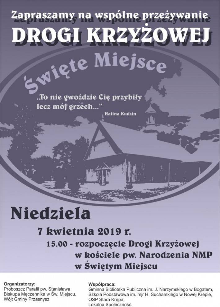Droga Krzyżowa w Świętym Miejscu - zaproszenie