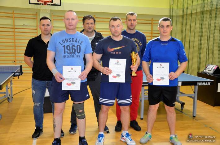 Strefowy turniej strażaków w tenisie stołowym