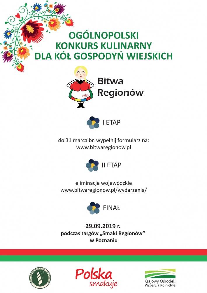 Konkurs kulinarny „Bitwa Regionów” dla Kół Gospodyń Wiejskich
