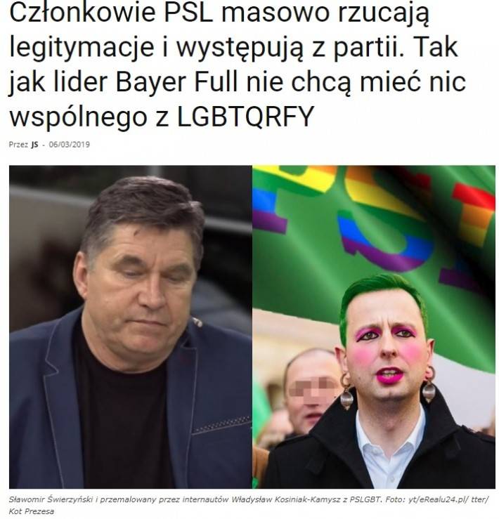 Członkowie PSL masowo rzucają legitymacje i występują z partii