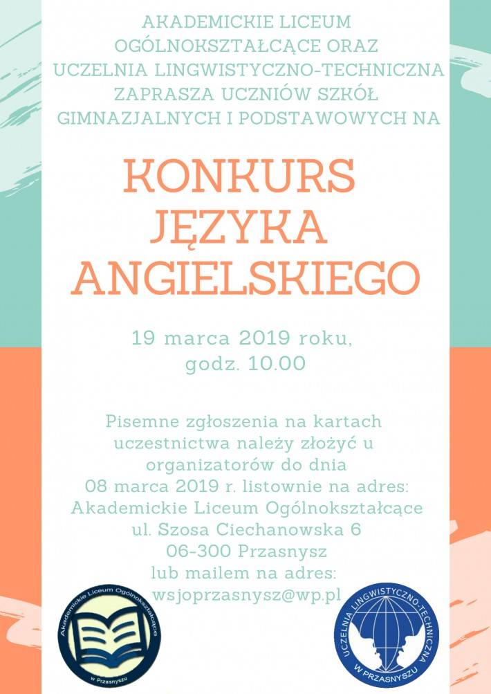 Konkursy przedmiotowe w Akademickim Liceum Ogólnokształcącym