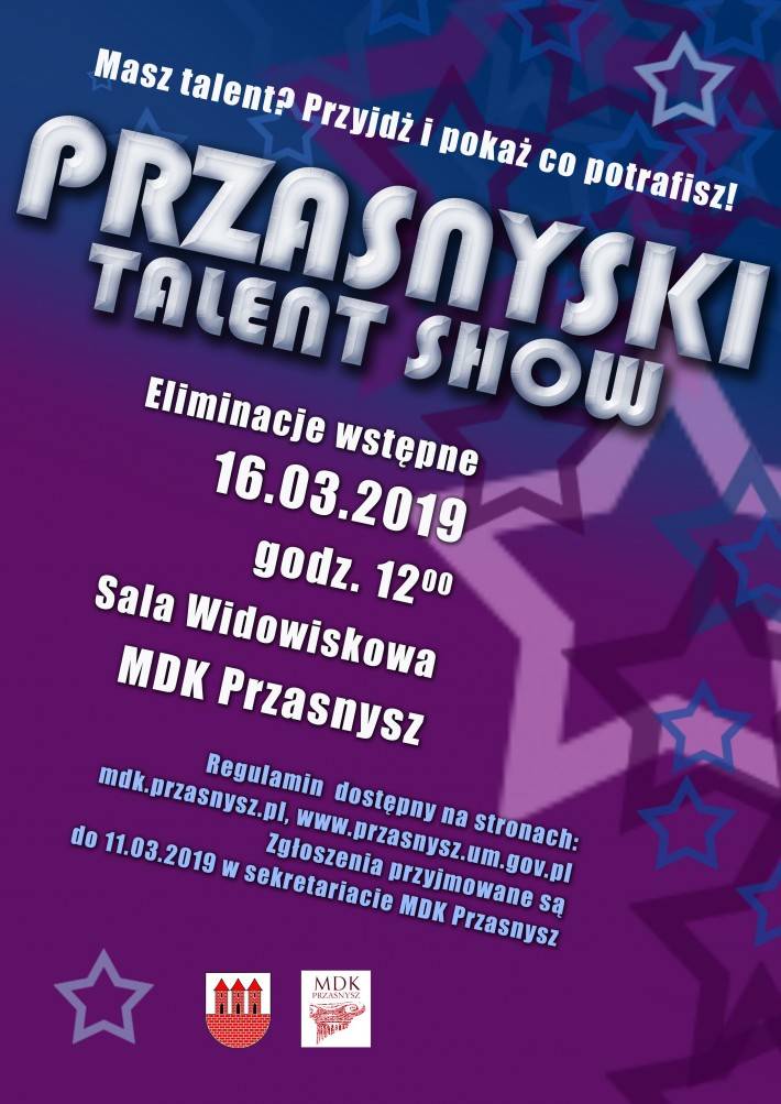 PRZASNYSKI TALENT SHOW - zaproszenie