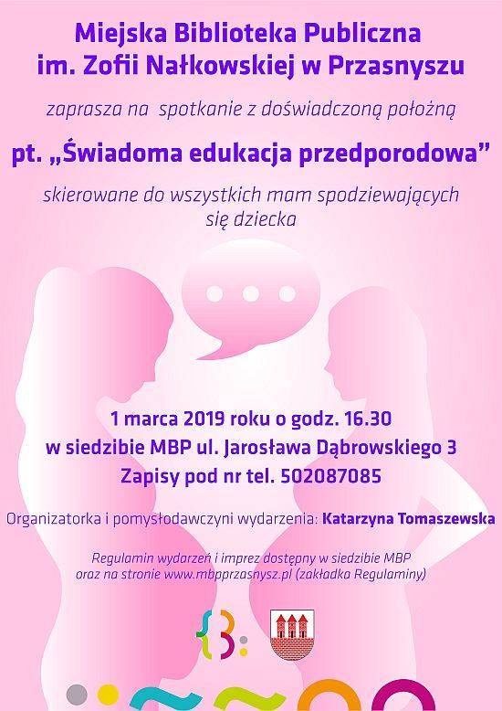 Świadoma edukacja przedporodowa - zaproszenie