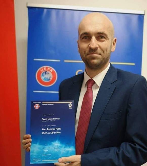 Trener MKS Przasnysz z LICENCJĄ UEFA A