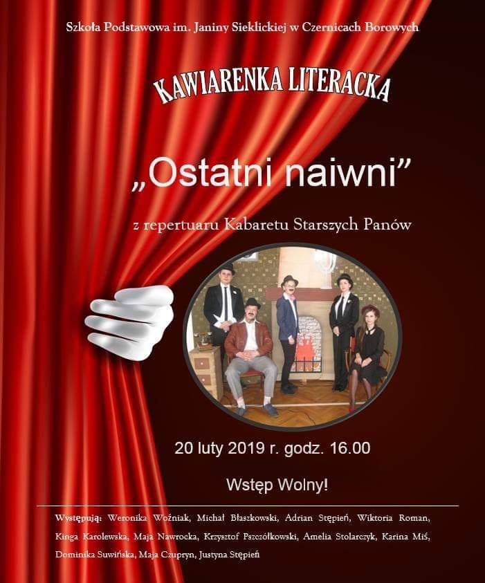 Kawiarenka Literacka w Czernicach Borowych - zaproszenie