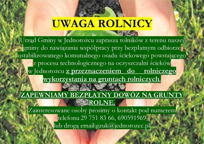 Jednorożec: UWAGA ROLNICY