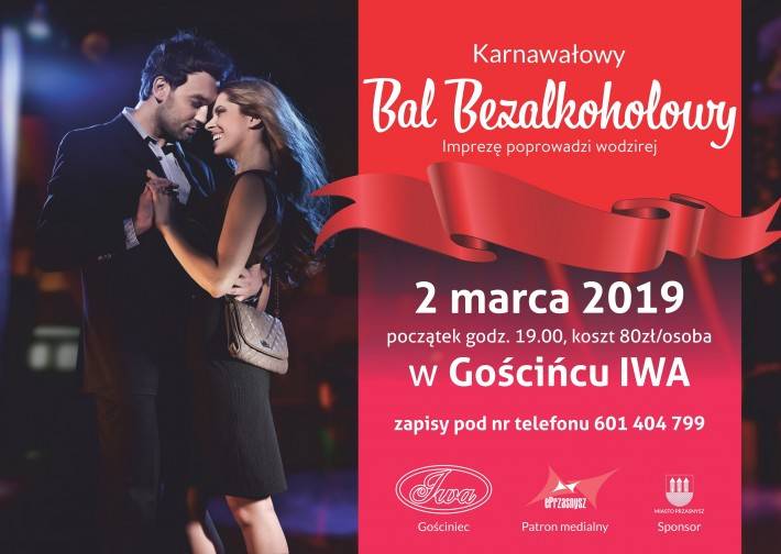 Karnawałowy Bal Bezalkoholowy - zaproszenie