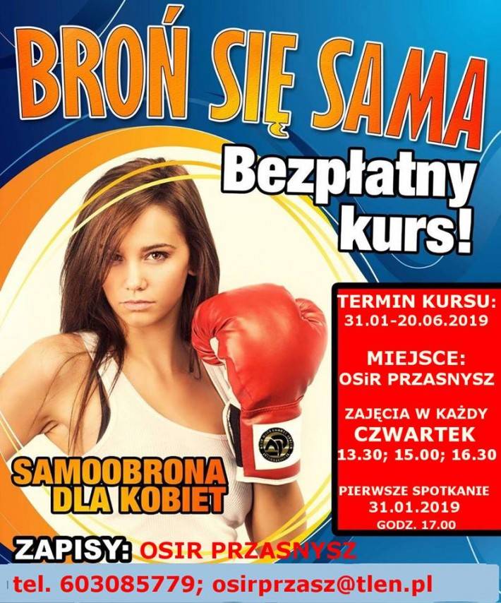 Bezpieczna przasnyszanka. Ruszają zapisy na bezpłatny kurs samoobrony dla pań.